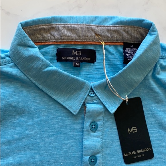 Michael Brandon Textured Polo - Picture 2 of 6
